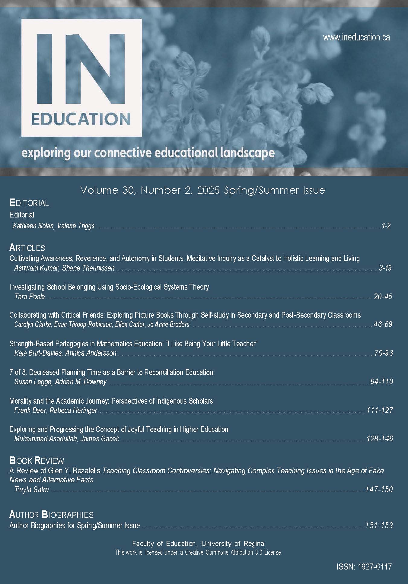 					View Vol. 30 No. 2 (2025): Spring/Summer 2025
				